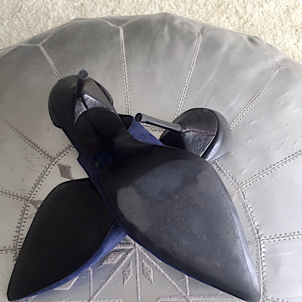 FABULOUS BLUE SUEDE/LEATHER HIGH HEELS *SOLD ON ANOTHER PLATFORM* Not available - Picture 4 of 8